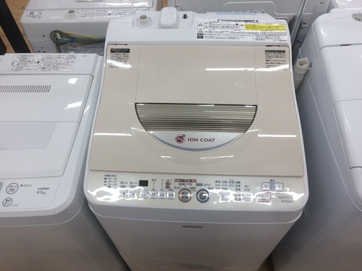 乾燥機能つきでお手ごろ価格！SHARP　縦型洗濯乾燥機！