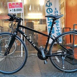 ☆整備済リサイクル自転車 700×32c クロスバイク 3×8段変速 MARIN♪