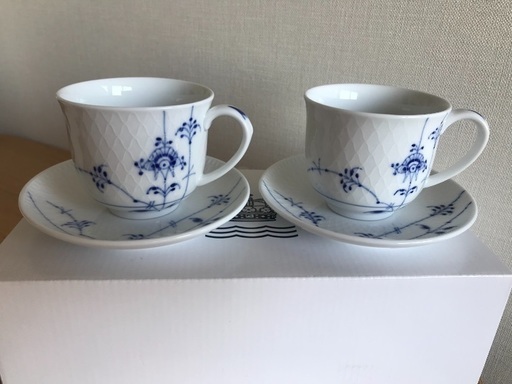 ロイヤルコペンハーゲン コーヒーカップ\u0026ソーサー2脚