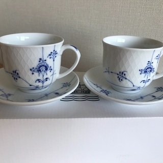 ロイヤルコペンハーゲン コーヒーカップ&ソーサー2脚