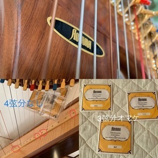 Aoyama 140WN -140N Harp • Top Quality Piano, Harp