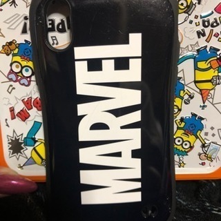 中古 MARVEL 黒 ブラック iPhone X iPhone Xs