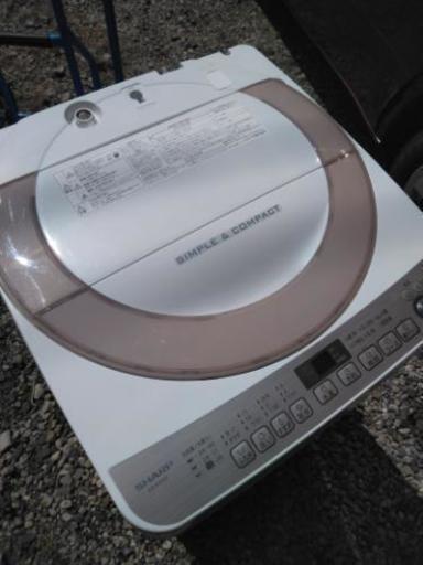 取引中 2018年モデル シャープ SHARP ES-KS70T  [全自動洗濯機（7.0kg） グリーン系]　ファミリーにも！　大容量