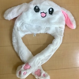 新品 韓国 うさぎ耳帽子  うさみみ ぴょこぴょこ帽子 