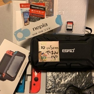 5年間保証 ニンテンドーSwitch(取りに来てくださる方のみ)+ソフト+ワイヤレスコントローラー+ケース+カバー 