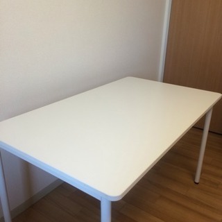 真っ白 高級 テーブル 作業台 勉強机　