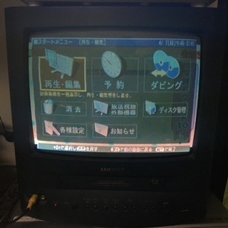 Samsung 14型ブラウン管テレビ(VHS)