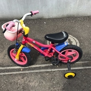 子供用補助輪付き自転車