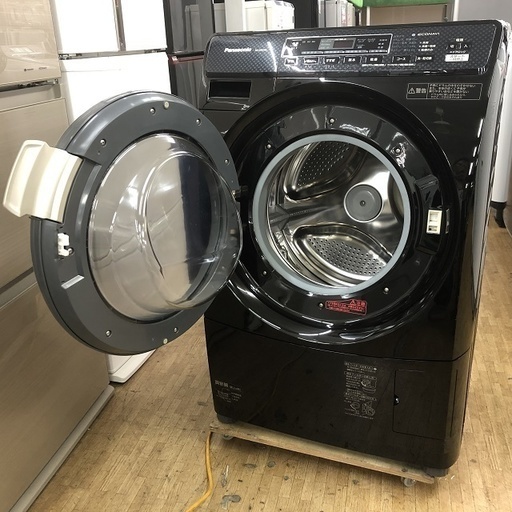 美品【 Panasonic 】パナソニック 洗濯6.0kg/乾燥3.0kg ドラム洗濯機 プチドラム マンションサイズ ダンシング洗浄 エコナビ搭載 NA-VD210L