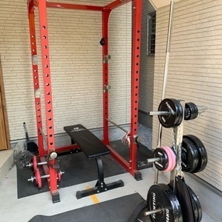 ウエイトトレーニング 器具一式 バーベル ダンベル シャフト パワーラック