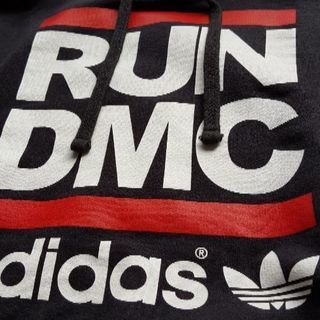 adidas RUN DMCパーカー 黒 M
