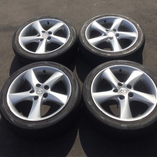 自動車 値下げ！マツダ純正ホイール付きタイヤ 4本