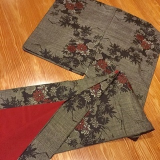 本場大島紬 古代泥染め 秋草 本場大島紬 古代泥染め 秋草