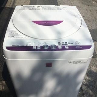 2210 シャープ 4.5kg 全自動洗濯機 ESG4E2KP 2015年製