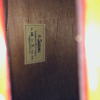 コントラバス　ウッドベース　スズキ　NO130　4/4サイズ　スタンド　弓　ピックアップ　付属　美品