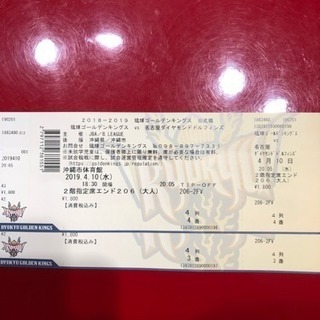 琉球ゴールデンキングスチケット