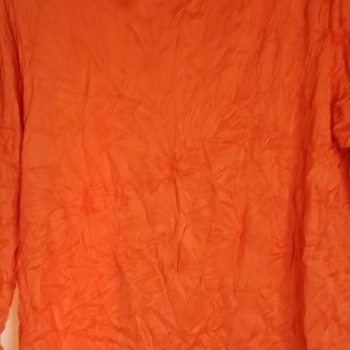 鮮やかなオレンジ色のカットソー