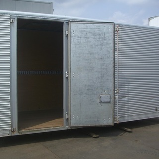 ♪千BE51♪物置♪コンテナ♪サイドドア付♪鍵付♪アルミ箱♪