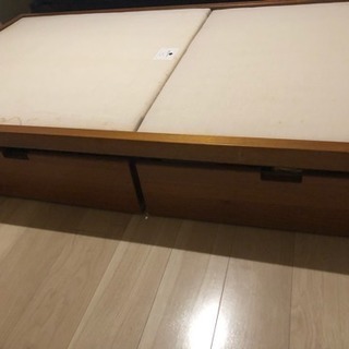 【無印良品】収納付きベッド(シングル、ヘッドボード付) | フリマアプリ ラクマ