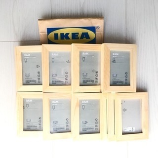 【IKEA】【新品】木製フォトフレーム×24