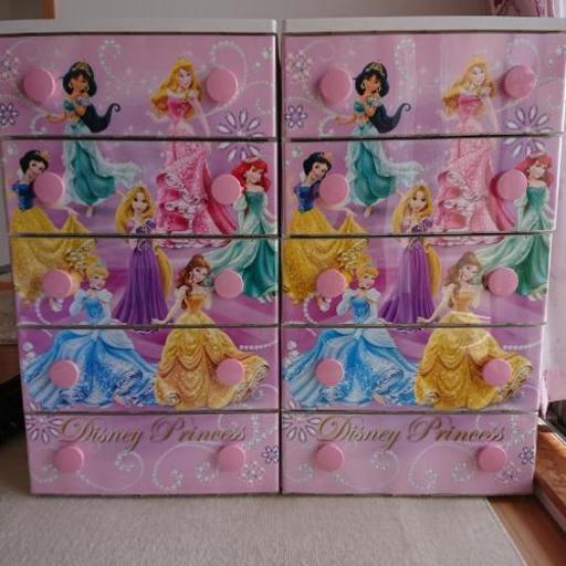 ディズニープリンセス チェスト 二個セット