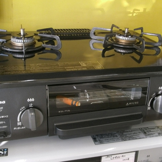 IC-N36BS-L ガスコンロ [2口 /左強火 /プロパンガス] LP