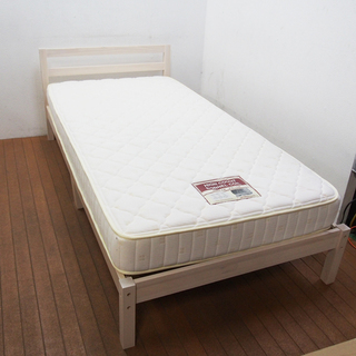 【美品】ニトリ シングルサイズ ベッド マットレス付 AA01