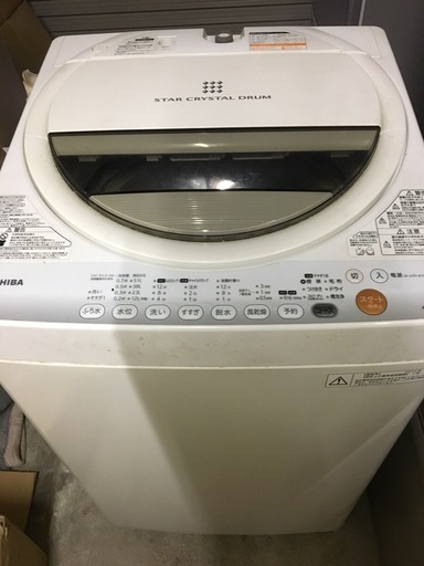 東芝 TOSHIBA 全自動洗濯機 6kg AW-60GL 2012年製