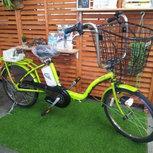 中古 電動アシスト自転車 パナソニック ギュットミニ ライトグリーン