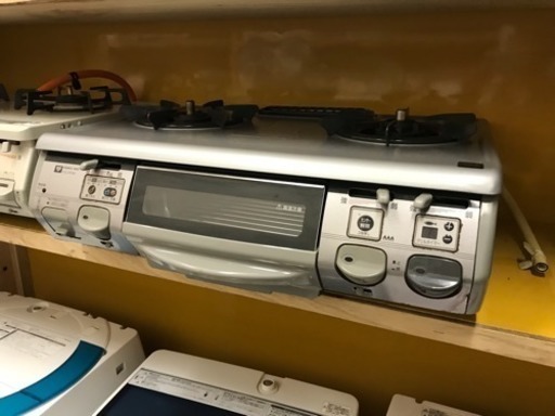【リサイクルサービス八光　田上店　安心の1か月保証　配達・設置OK】Rinnaiリンナイ グリル付きガステーブル RTS-M650FTS-TR 都市ガス用 右強タイプ