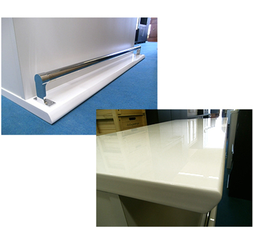 札幌 美品【対面式 真っ白いバーカウンター】幅120cm カウンター