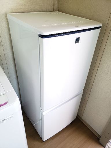 美品☆洗浄済☆SHARP 137L 14年製 ノンフロン 冷凍 冷蔵庫 動作確認済 シャープ