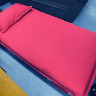 paypay対応 手稲リサイクル ソファベッド シングルサイズ 赤