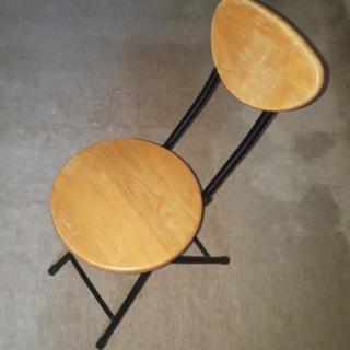 無料！木製パイプ椅子【ジャンク】