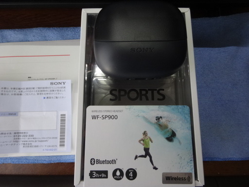 WF-SP900Bm完全防水ソニー 3年延長保証加入済み（2021年3月22日まで）
