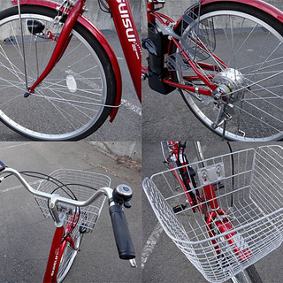 ☆電動アシスト自転車☆SUISUI KH-DCY09 26インチ レッド