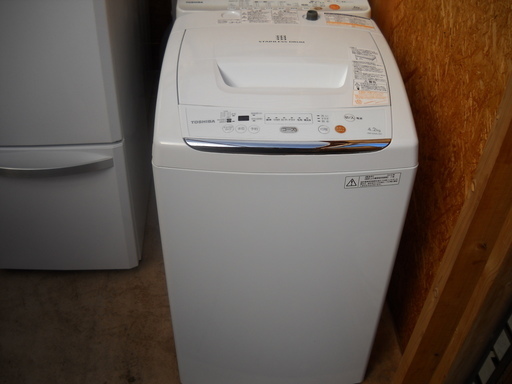 配達設置無料　美品　TOSHIBA 全自動洗濯機　4.2kg パワフル洗浄