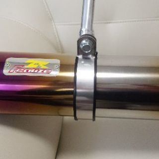 カワサキKSR110「リアライズエンプレスチタンマフラー」美品