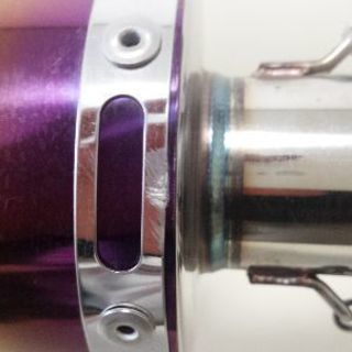 カワサキKSR110「リアライズエンプレスチタンマフラー」美品