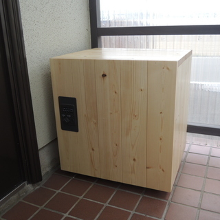 貴重品収納ボックス　ダイヤルロック式　保管庫　木製　ハンドメイド − 宮城県