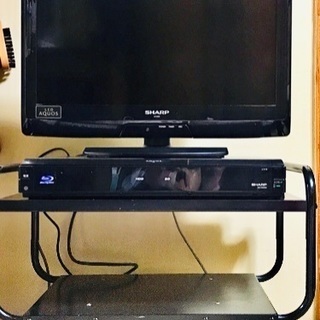 SHARP 50液晶テレビ /TVスタンド.ブルーレイレコーダ- 3点セット シャープのTVとレコーダー テレビ台セット （テレビ(SHARP