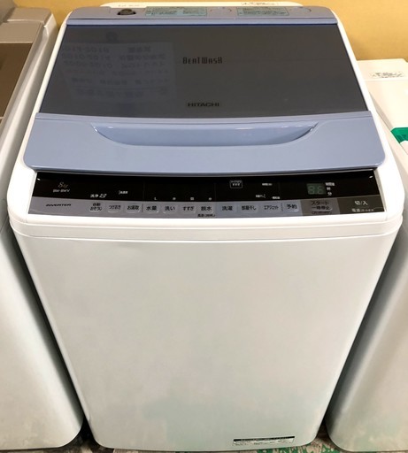 【送料無料・設置無料サービス有り】洗濯機 2016年製 HITACHI\tBW-8WV 中古