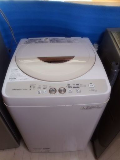 【リサイクルサービス八光　田上店　安心の3か月保証　配達・設置OK】SHARP　全自動洗濯機　ES-GE45P-C 2014年製