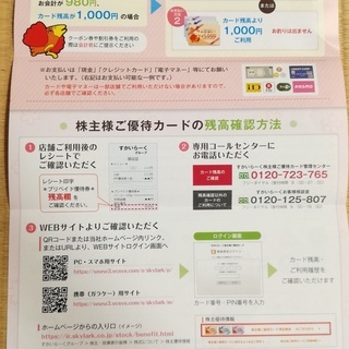 すかいらーく株主優待券