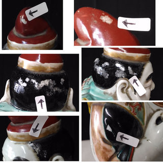 九谷焼 恵比寿 古九谷 恵比寿人形 戎 えびす 江戸末期～明治3年 a236