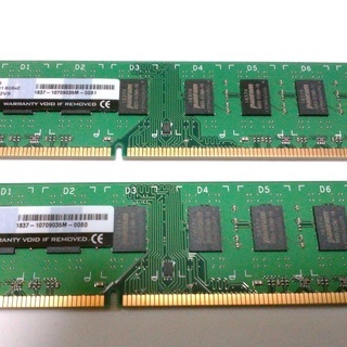 【対応中】PC用メモリ　DDR3　８G×２枚組