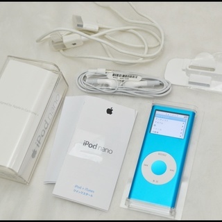 美品 iPod nano 第2世代 4GB ブルー MA428J...