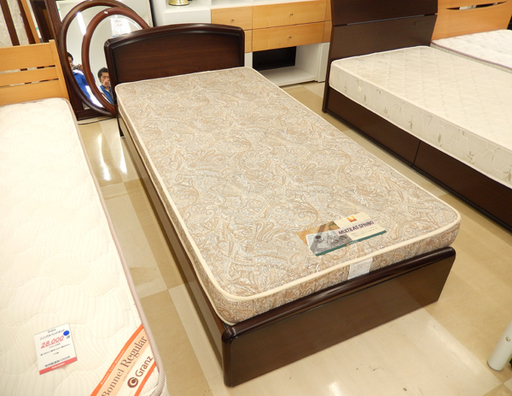 札幌市/清田区 フランスベッド シングル フレーム/マットレスセット 寝具