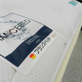 引き出し収納２つ付き　【フランスベッド】　セミダブル ベッド ☆ PayPay(ペイペイ)決済可能 ☆ 札幌市 北区 屯田 