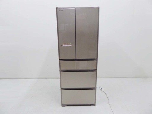 動作保証 HITACHI 日立 フレンチ6ドア 大型 冷蔵庫 真空チルド R-G5200F 517L 2016年製